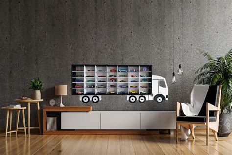 Laser Cut Truck Hot Wheels Display Shelf Vector Etsy