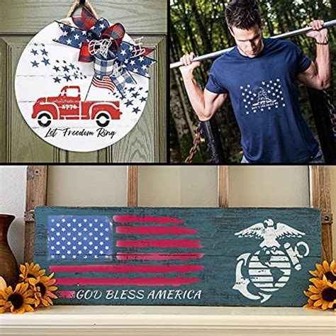 Patriotic Stencils Large American Flag Stencil Set Usa Military