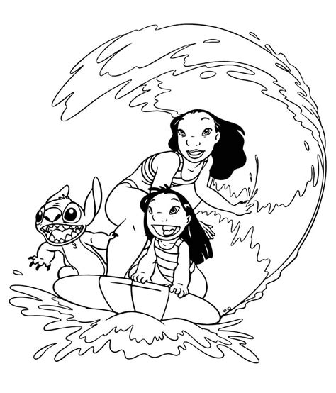 63 Lilo And Stitch Coloring Pages