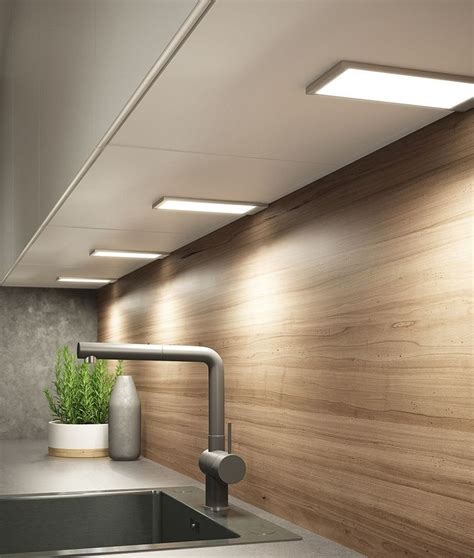 Surface Mounted Slim Led Under Cabinet Light Black Or Brushed Nickel