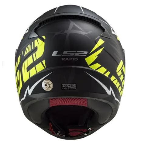 Capacete Ls Ff Cromo Preto Fosco Amarelo Gts Motos