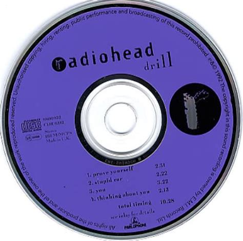 Radiohead Drill EP Autographed UK CD Single CD5 5 352042