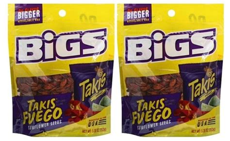 Bigs Takis Fuego Sunflower Seeds Hot Chili Lime Flavor 5 35 Oz 2 Pack Ebay