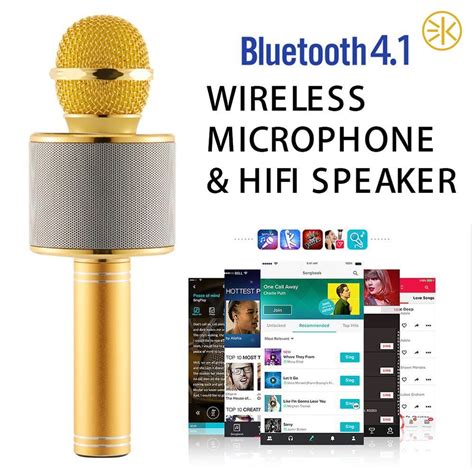 Buy Wireless Bluetooth Ws Karaoke Microphone Mic For Singing