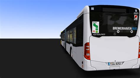 Busnummer 2321 also fiktives BREMERHAVEN BUS Repaintpack für den C2G