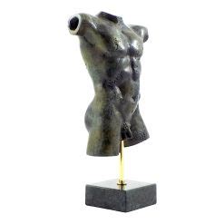 Torso Nude Male Body Statue Sculpture Museum Real Bronze Metal Art Greek Artworks