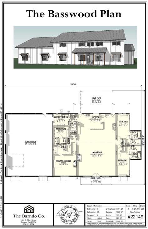 The Basswood Plan Barndominium Floor Plans Barn Homes Floor Plans