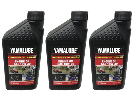 Yamaha Genuine OEM Yamalube 10W-30 Engine Oil LUB-10W30-GG-12 - 3 Pack ...