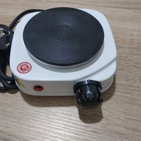 Jual Kompor Listrik Mini Hot Plate Electric Cooking W Putih Shopee Indonesia