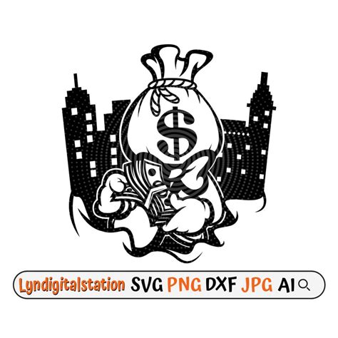 Money Bag Svg Building Money Bag Clipart Bundle Money Cut File