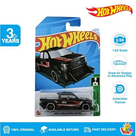 Jual Hot Wheels Ford F Lightning Custom Black Lot G Shopee Indonesia