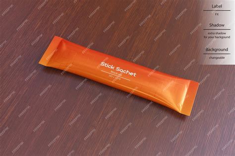 Premium Psd Stick Sachet Mockup