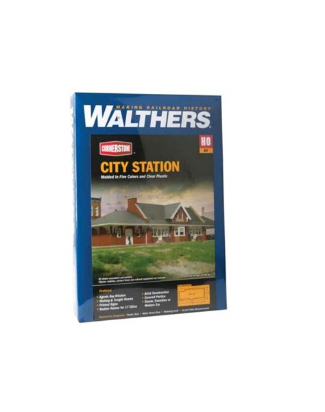 WALTHERS CORNERSTONE HO BUILDING KIT 933 2904 CITY STATION KIT WAL9332904