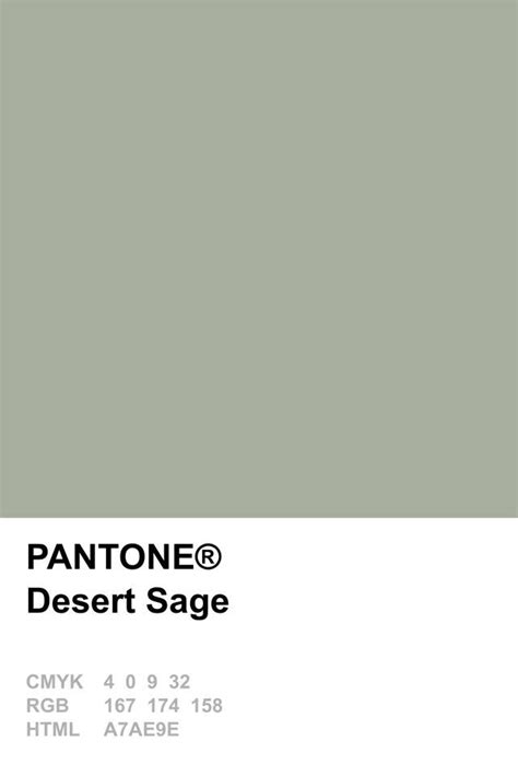 Desert Sage Pantone Pantone Colour Palettes Color Palette Pantone