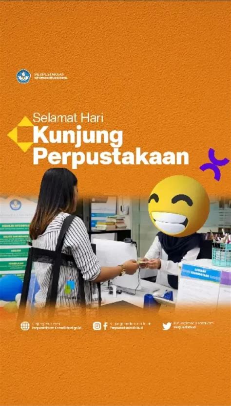 Tanggal September Hari Kunjung Perpustakaan Dengan Tema