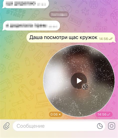 Как записать кружок в Телеграмме