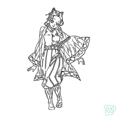 Shinobu Para Colorir - 15 Shinobu Kocho para colorir - Imprimir PDF grátis