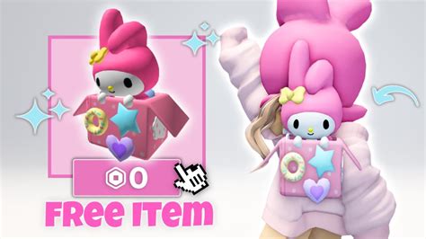 My Melody Get New Free Roblox Item Youtube