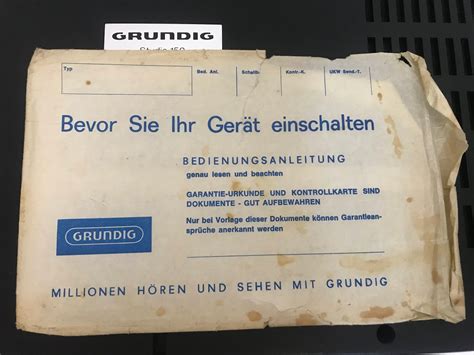 Infrequent Sound Sex Tex Technology Grundig Studio 150 ST 150