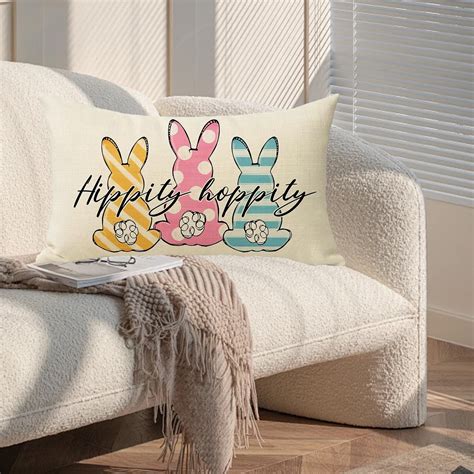 Holiday Mega Sale Lmueinov Easter Lumbar Pillow Covers X He