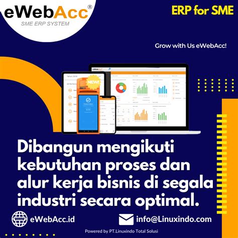 EWebAcc Dibangun Mengikuti Kebutuhan Proses Dan Alur Kerja Bisnis Di