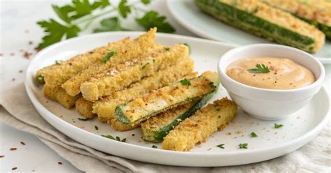 Vegan Air Fried Zucchini Fries Recipe