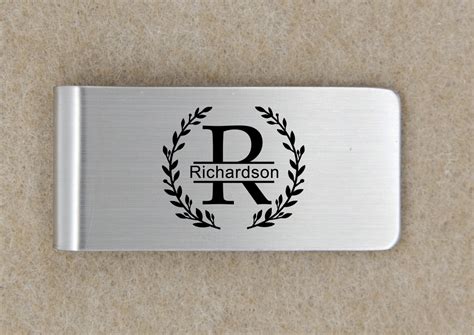 Personalized Laser Engraved Money Clip Etsy
