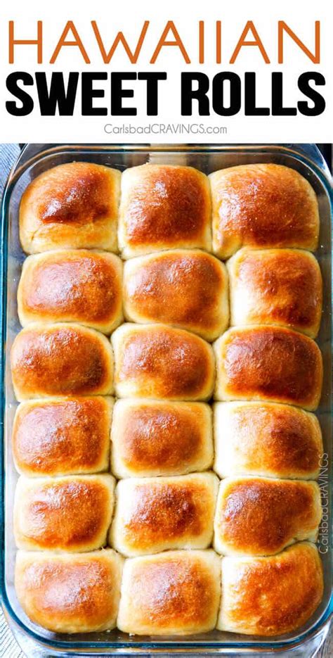 Hawaiian Sweet Rolls - Carlsbad Cravings