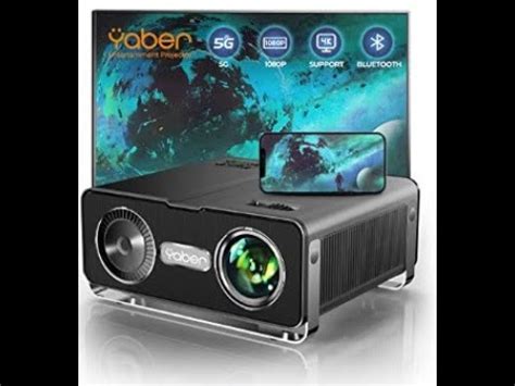 YABER V10 5G WiFi Bluetooth Projector 9500L Full HD YouTube