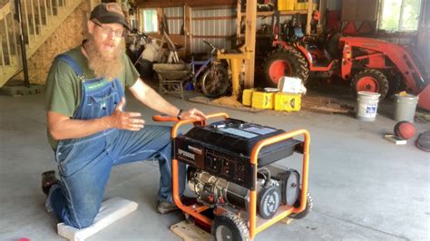 Generac GP8000E Generator - Oil Change, Review, and Connection to House ...