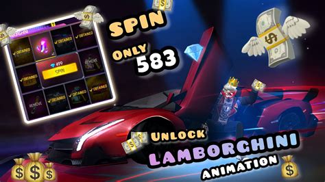 Garena Free Fire Lamborghini Wheel Event Only Daimonds New