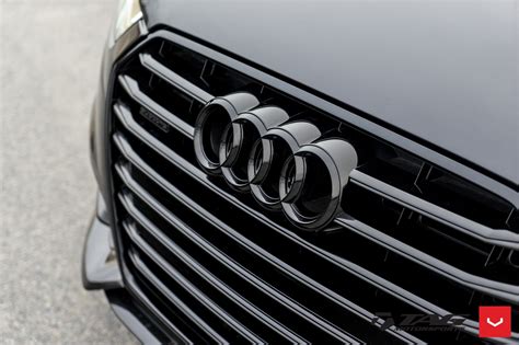 All Black Audi A6 Quattro on Vossen VFS2 Rims | CARiD.com Gallery