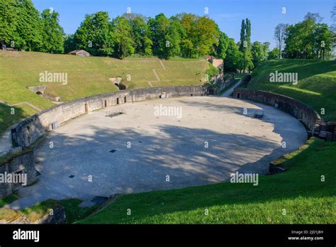 View Of Arena Of Historic Roman Amphitheatre Of Trier Treverorum