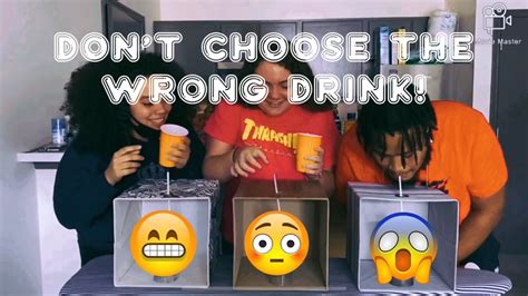 Dont Choose The Wrong Mystery Drink Challenge Youtube