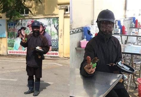 Nghi vấn Hot girl bôi đen mặt giống thanh niên cầm đầu gà để câu like trên mạng xã hội