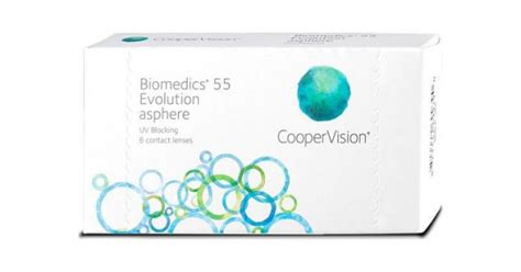 Biomedics 55 Evolution Cx 6 Lentes De Contacto CooperVision Negativas