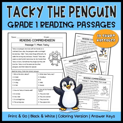 Tacky The Penguin Comprehension Questions