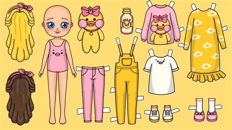 Amazing Paper Crafts To Make A Home Lalafan Duck Barbie Paper Dolls