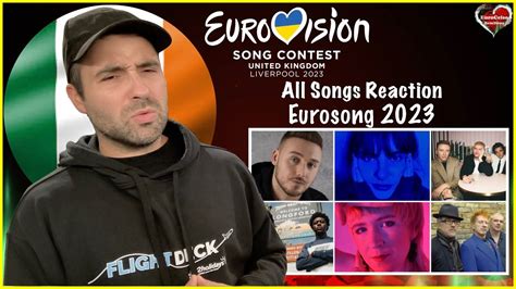 Reaction 🇮🇪 Eurosong 2023 Ireland All 6 Songs Youtube