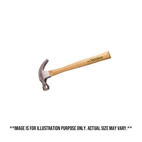 Nicholson Hickory Handle Hammer 16oz Nw160z Gigatools