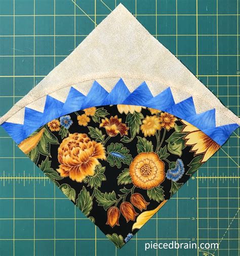 Curved Paper Piecing Tutorial With Step By Step Photos Pieced Brain