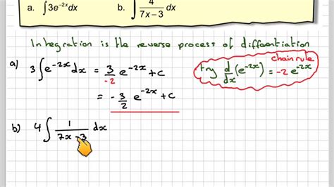 Integration As The Reverse Of The Chain Rule Further Examples YouTube