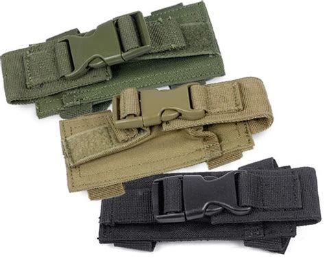 Horizontal Molle Belt Mounted Pistol Magazine Pouch Color Tan