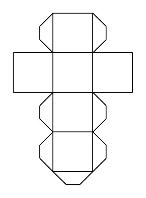 Схема куба из бумаги для склеивания распечатать на а4