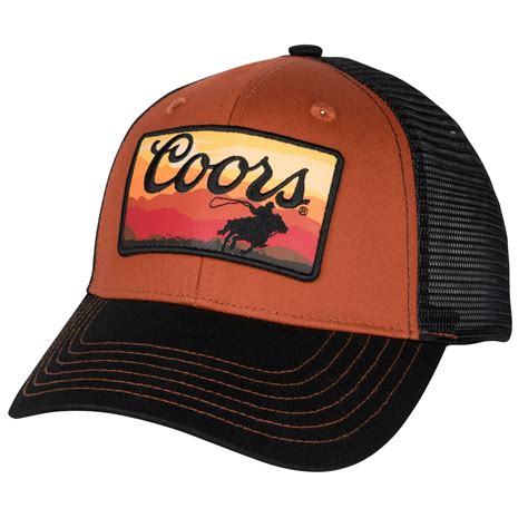 Coors Western Sunset Patch Adjustable Trucker Hat Walmart