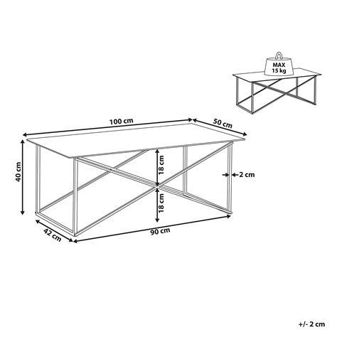 Table Basse Effet Marbre Blanc Structure Dor E Emporia