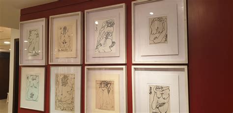 Sunil Das Erotic Series II Nude Drawing Female Ink On Magazine Paper In Stock For Sale At