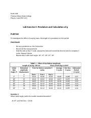 Phy Lab Kunle Ade Thomas Edison State College Physics I Lab