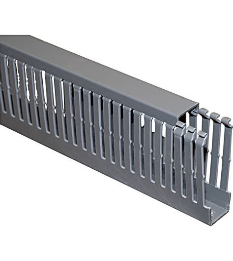 grey panel trunking   mm wide gk controls