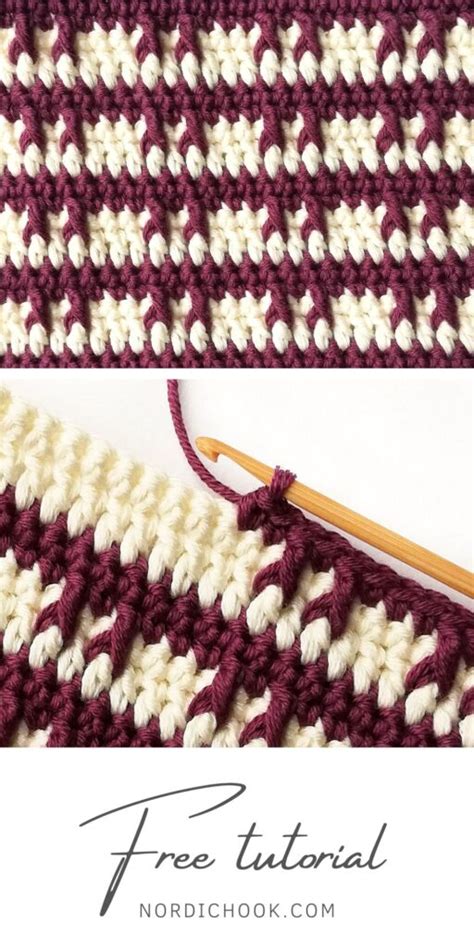 The crab claw stitch - Nordic Hook - Free crochet stitch tutorial